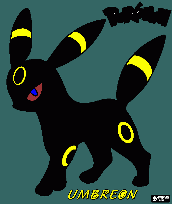 umbreon coloring page