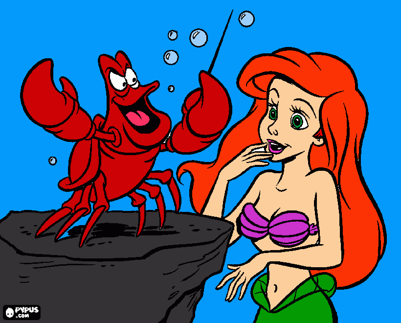 under the sea! coloring page