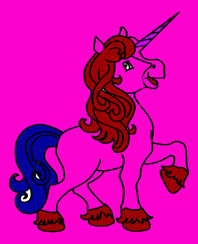 unicornio coloring page