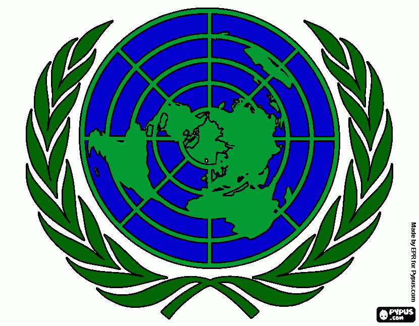UNO Logo coloring page