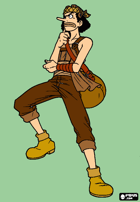 Usopp coloring page