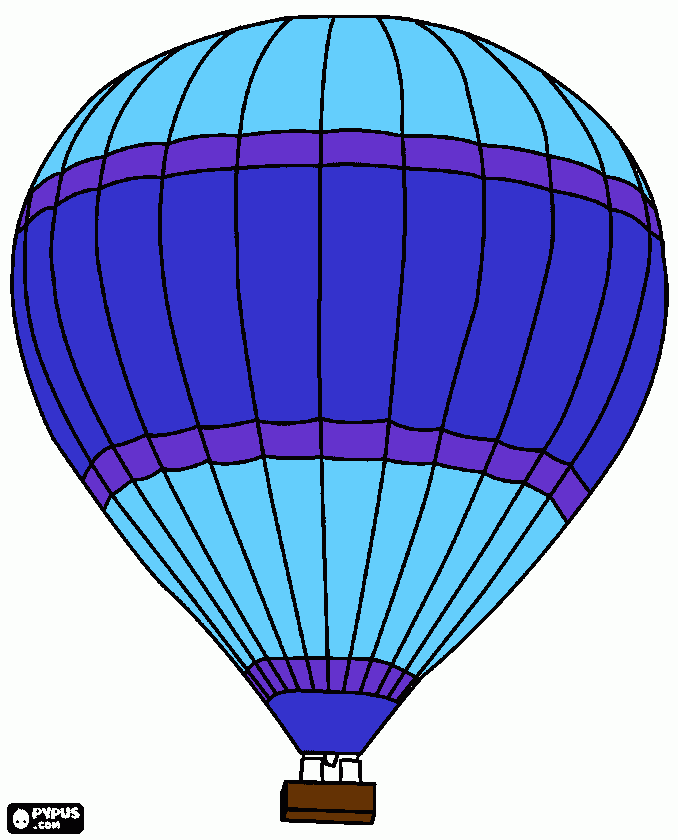 Uusi sininen ilmapallo coloring page