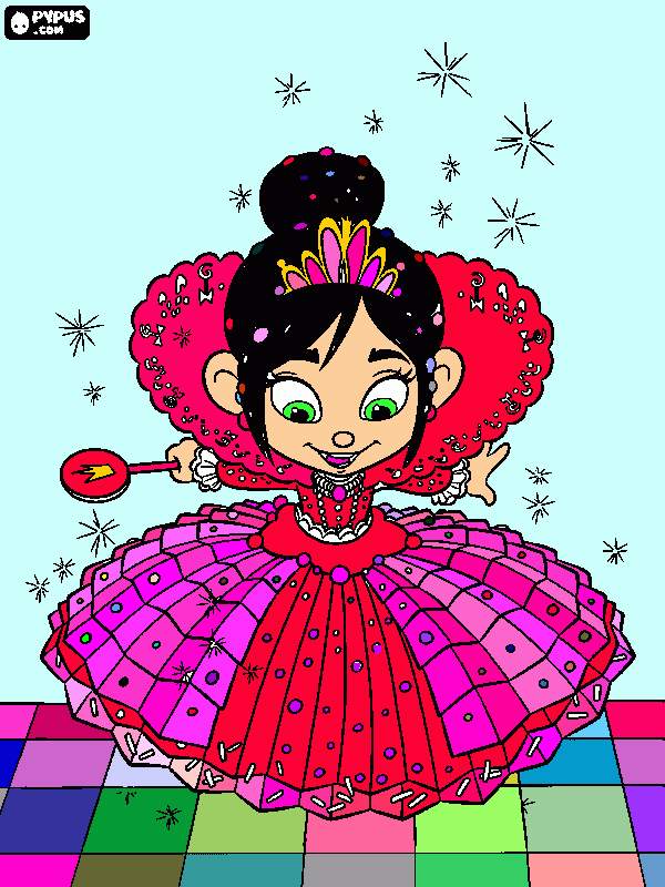 vanelope coloring page