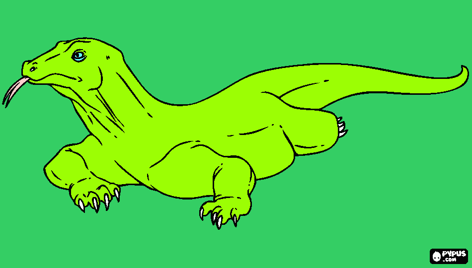 varan coloring page