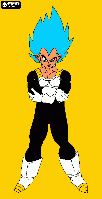 Vegeta ssjgssj coloring page