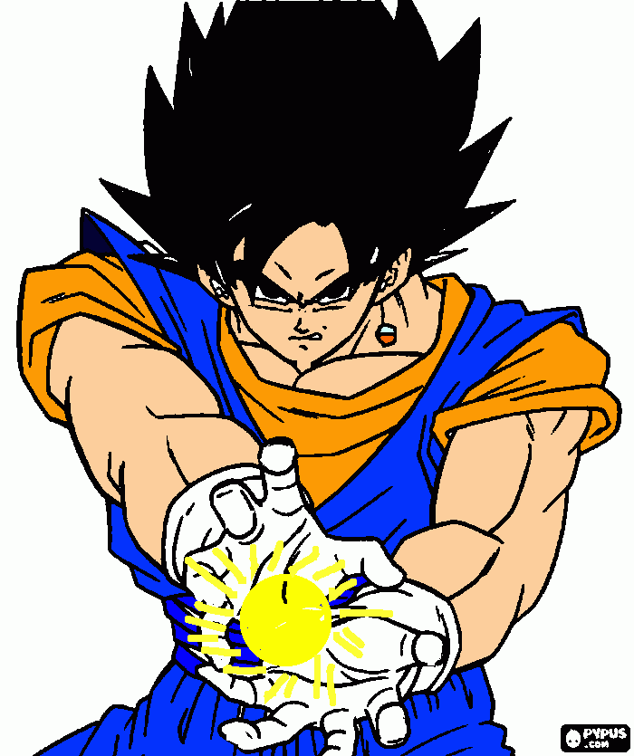 vegito!!!! coloring page