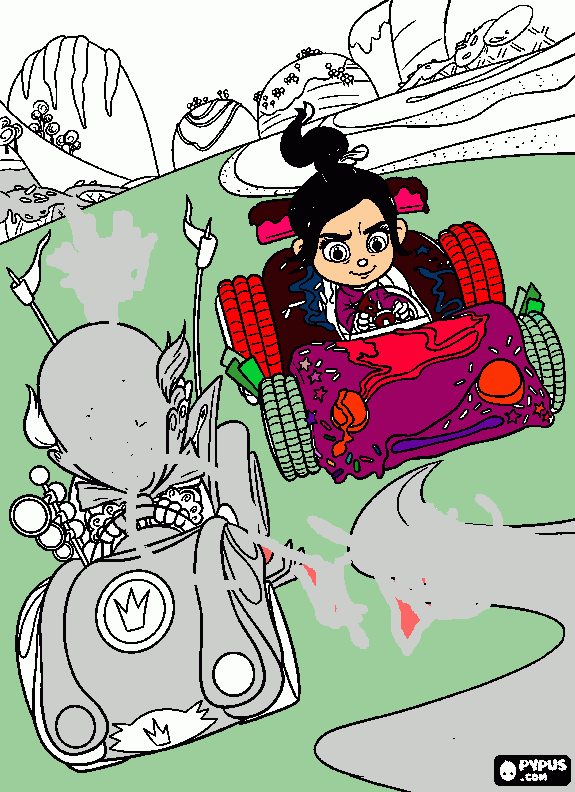 venelopes car coloring page