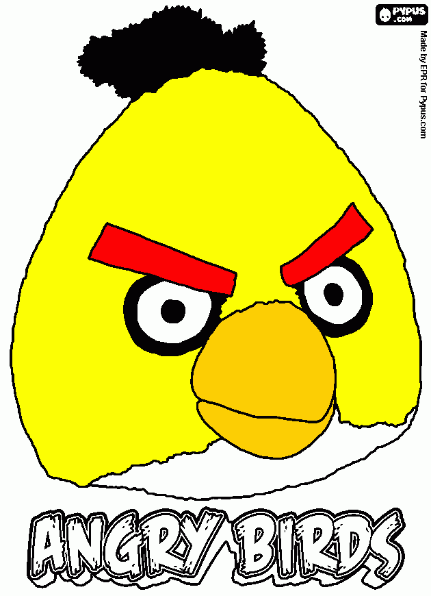 Very Scary Bird coloring page