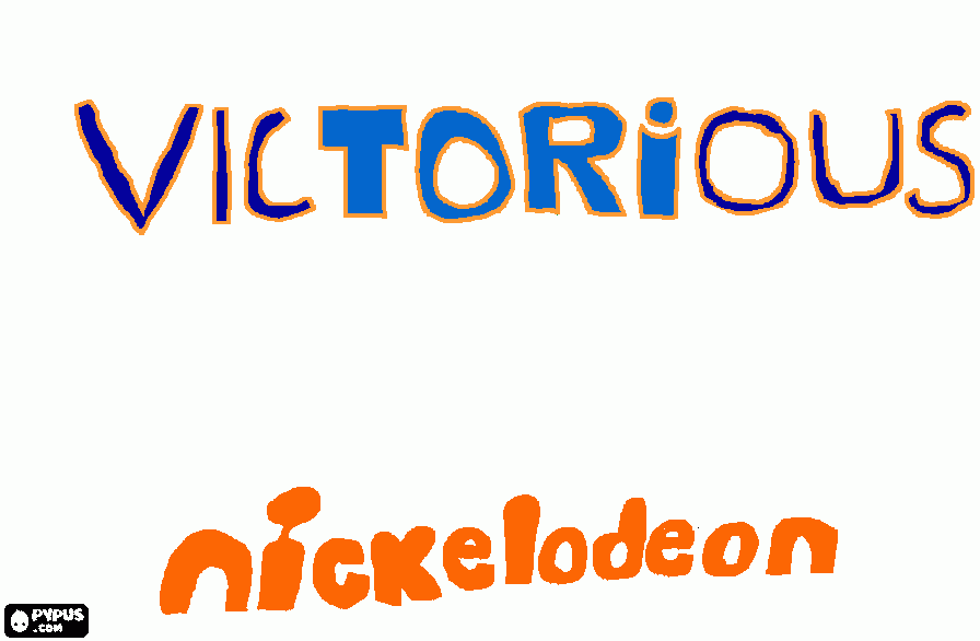 Victorious Logo coloring page