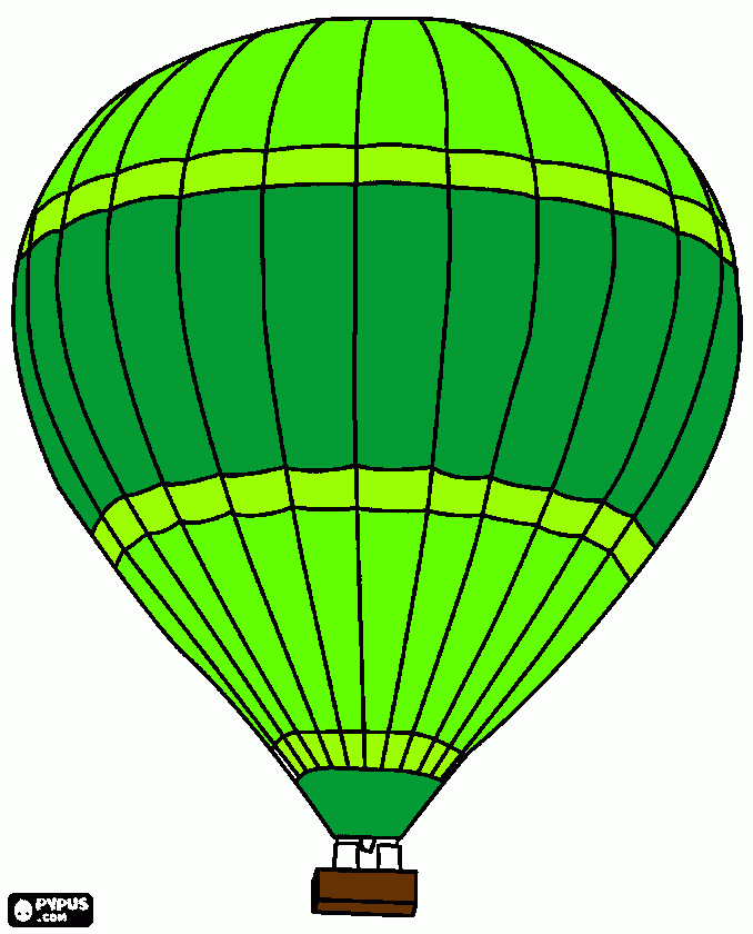 Vihreä ilmapallo coloring page