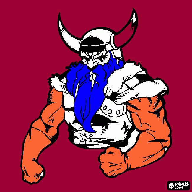 viking coloring page