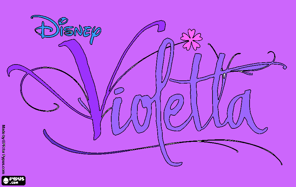 Violetta coloring page