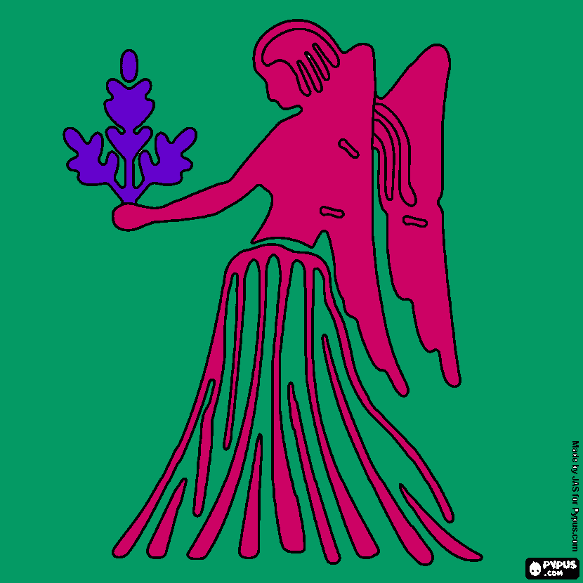 virgo coloring page