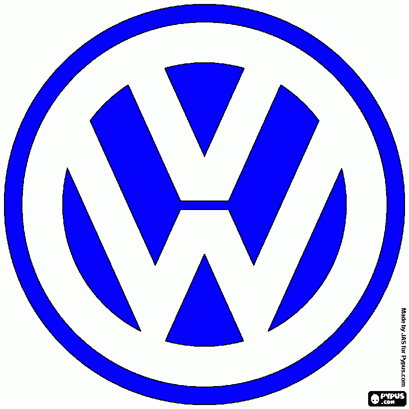 volkswagen coloring page