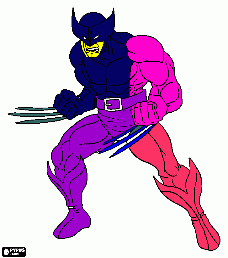 volverine coloring page