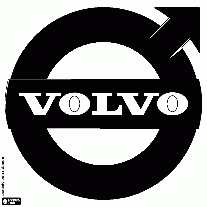 volvo logo coloring page