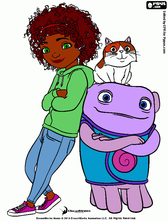 Végre otthon coloring page
