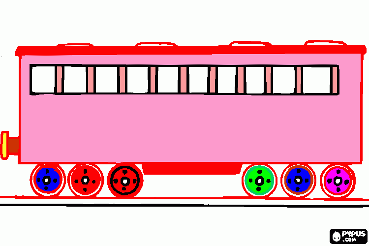 wagon coloring page