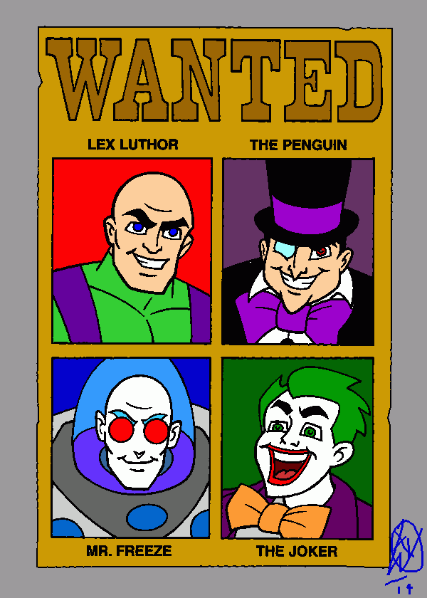 wanted criminals coloring page