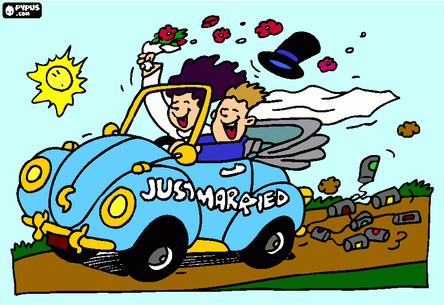 wedding anniversary graphic coloring page