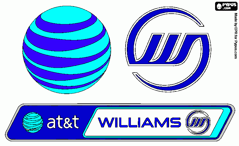 williams F1 coloring page