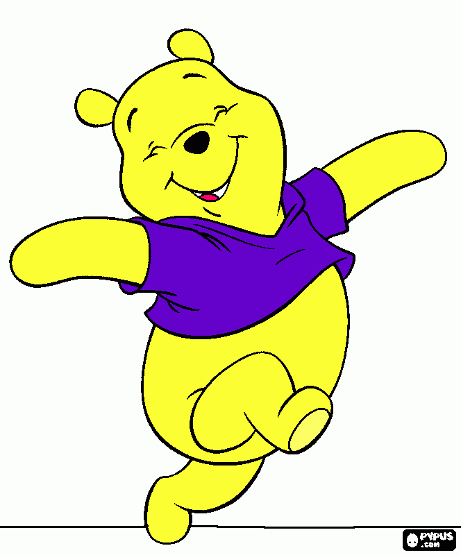 winnie coloring page