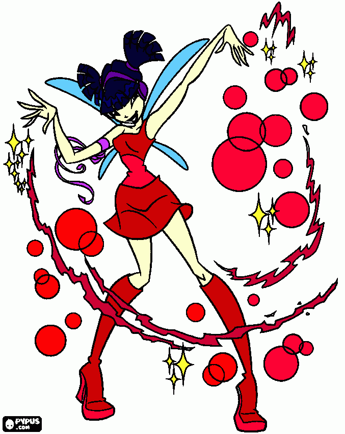 Winx Club Musa Charmix coloring page