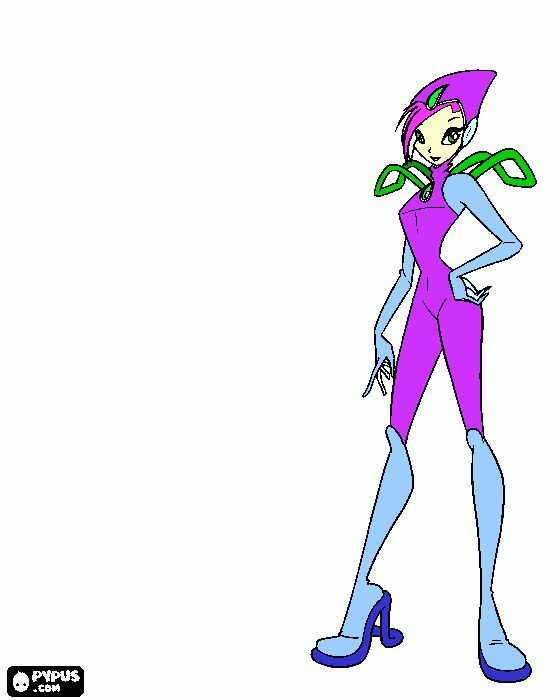 Winx Club Tecna Charmix coloring page