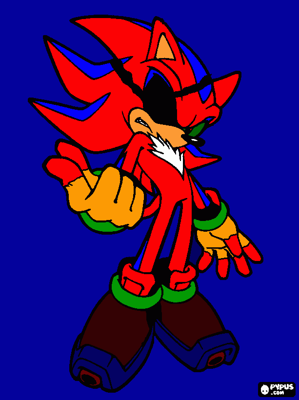 Wisjail the hedgehog with a pirate eye cover! (EDITED) coloring page