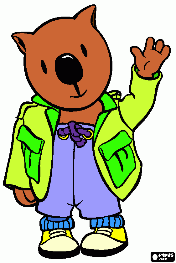 wombat  coloring page