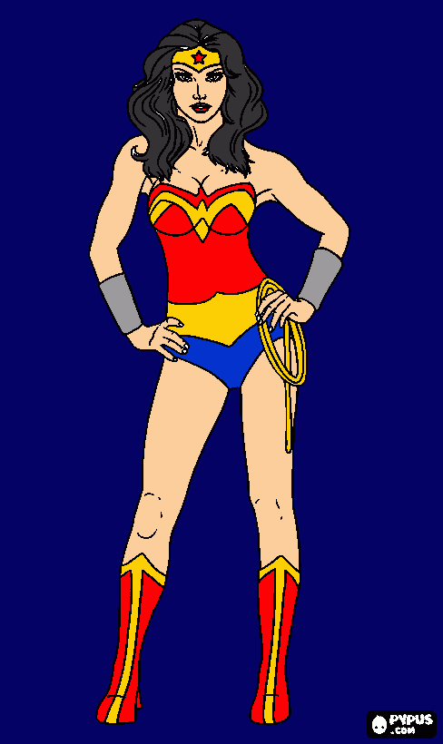Wonder woman coloring page