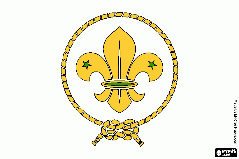 WOSM coloring page