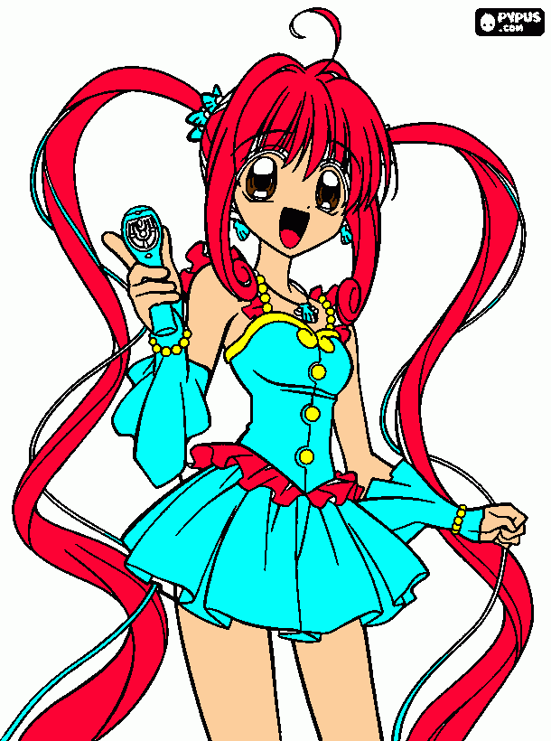 Xana  MM style coloring page