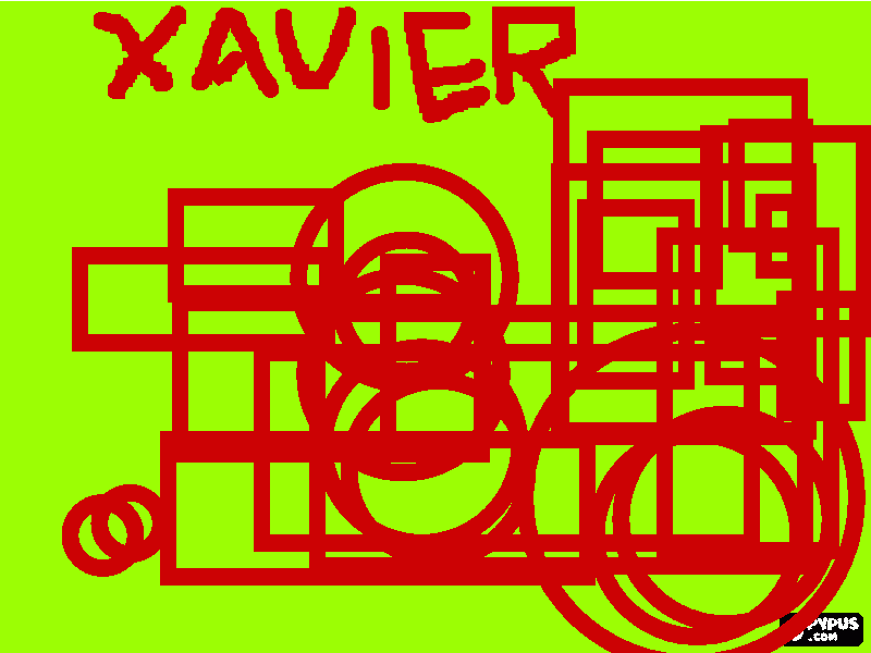 Xavier coloring page