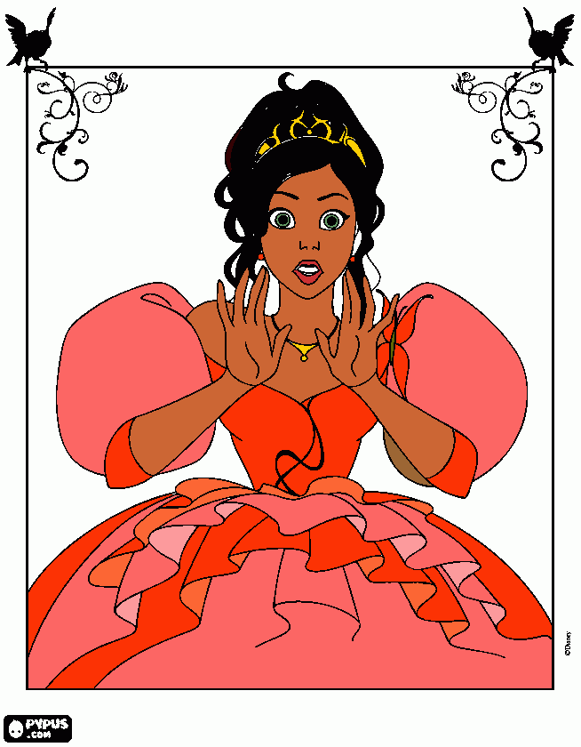 yay princess coloring page