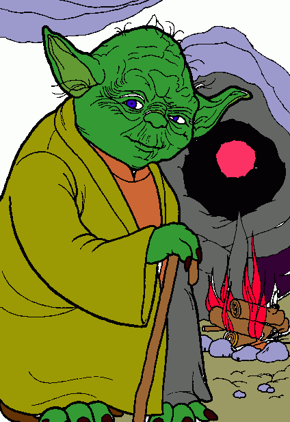 Yoda coloring page