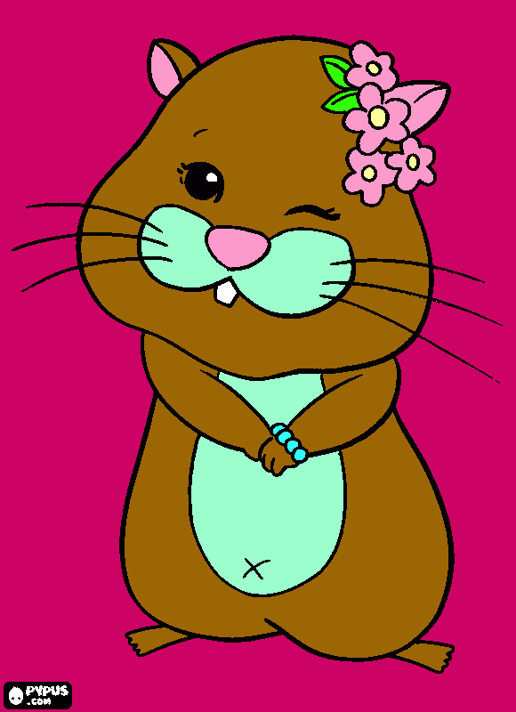 you as a zuzu coloring page