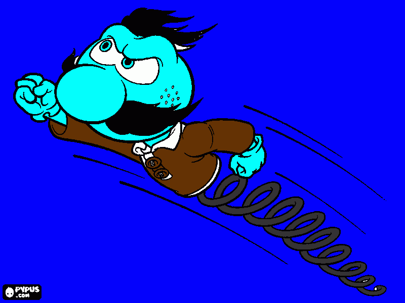 Zebede as Zeebad coloring page