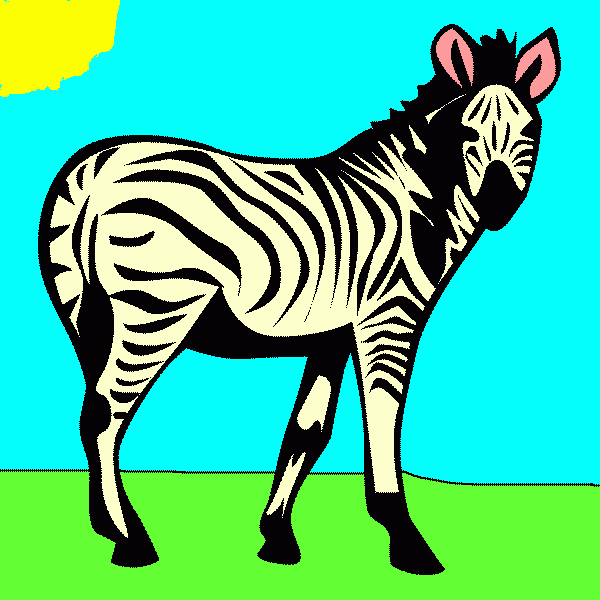 zebra coloring page