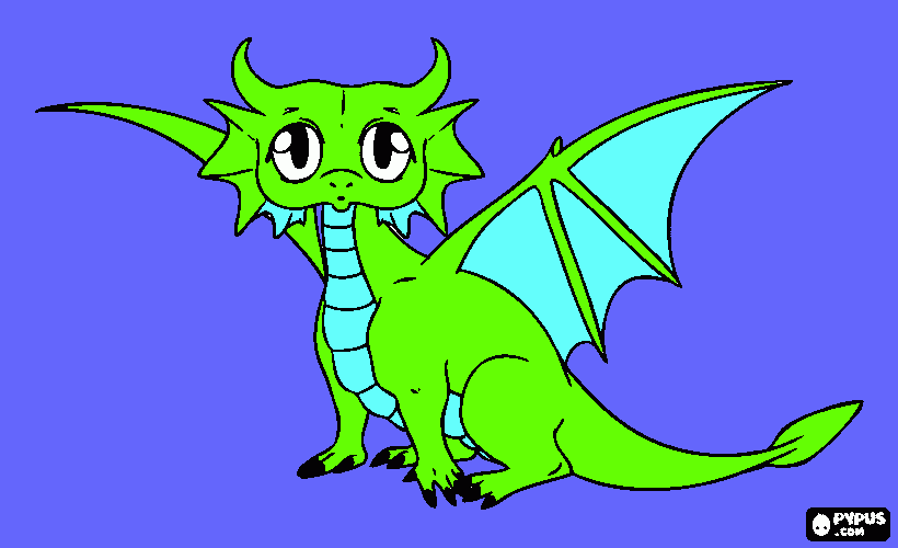 zmaj coloring page