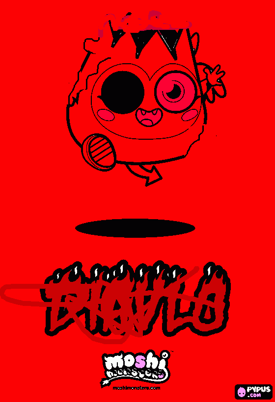 zombie diavlo coloring page