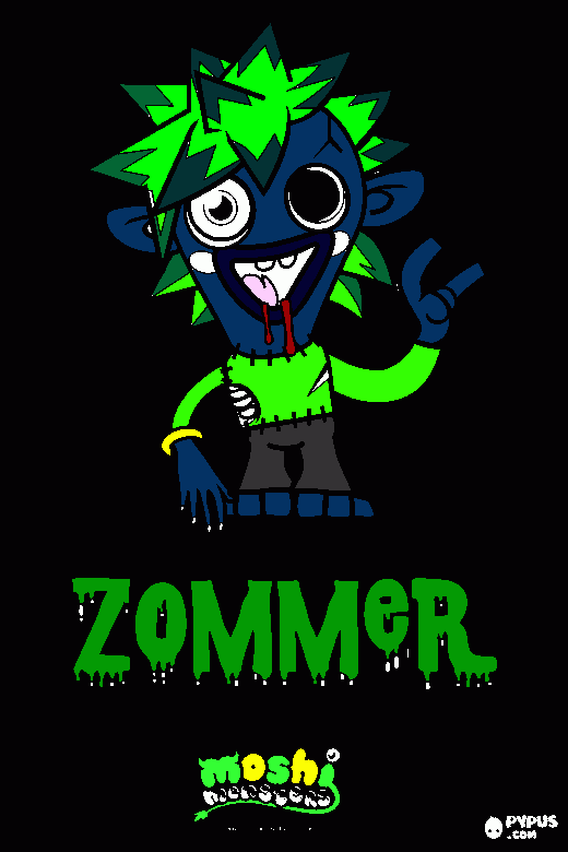zombie coloring page