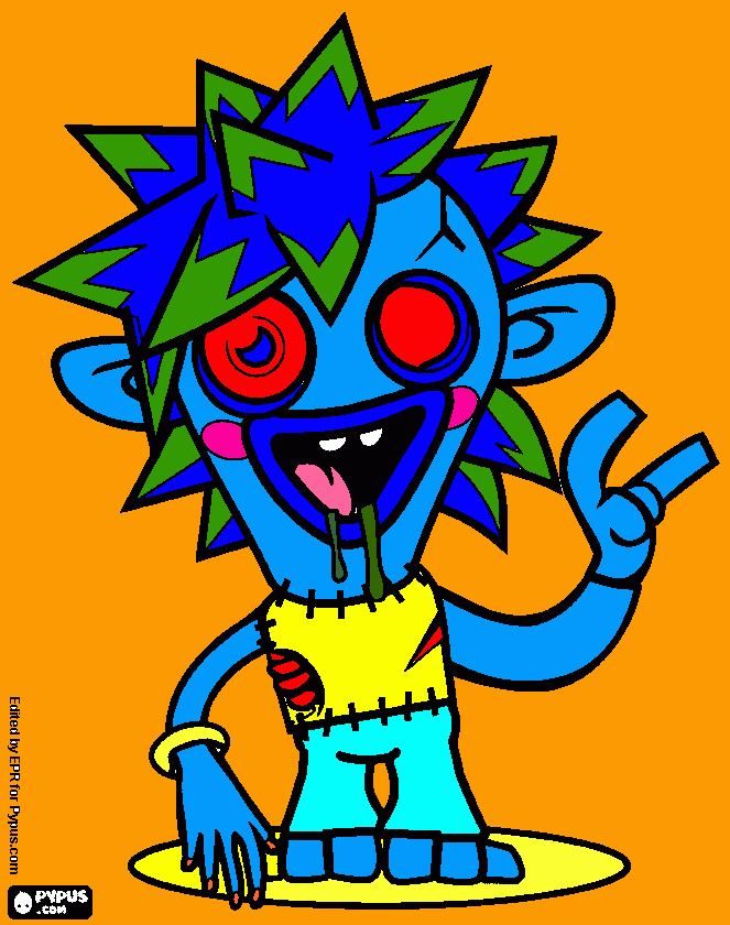 zoomba coloring page