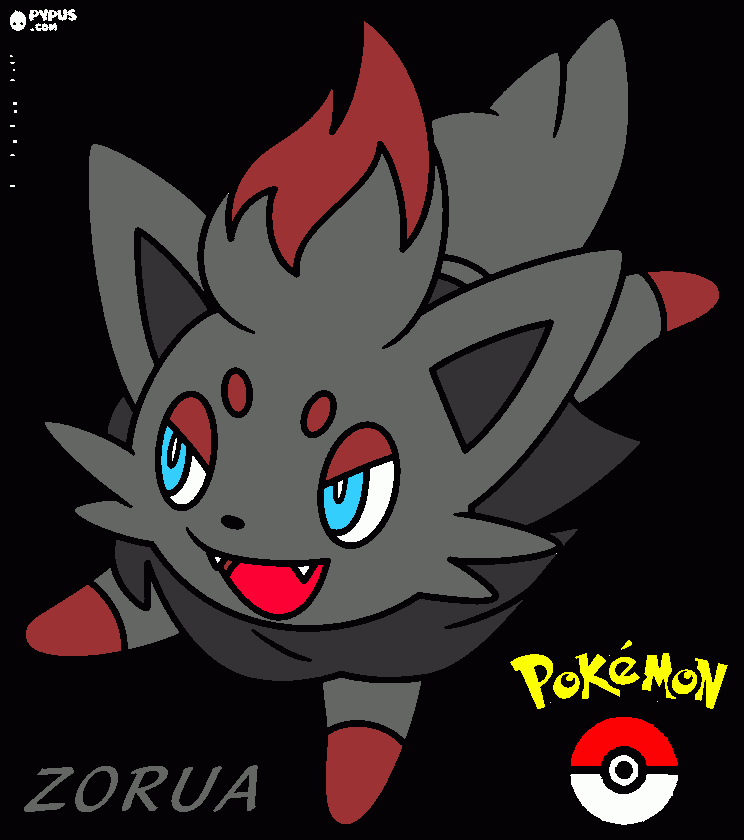 zoura coloring page