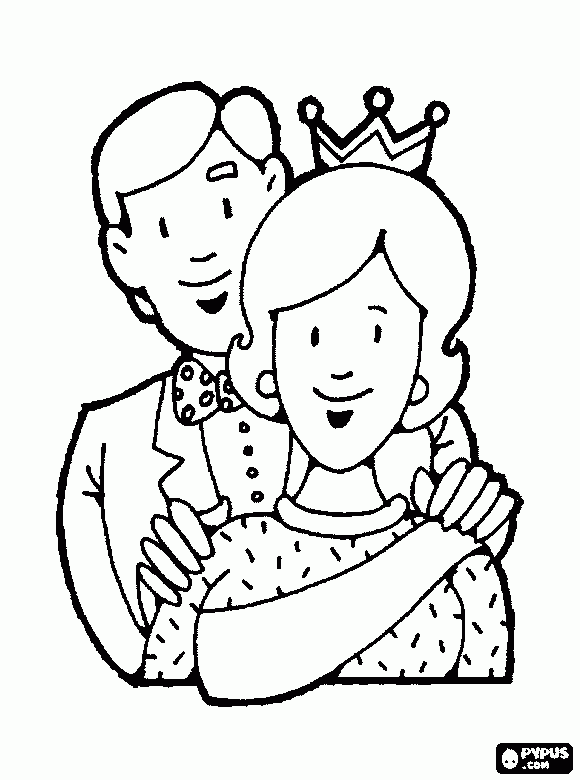 äiti ja isä coloring page