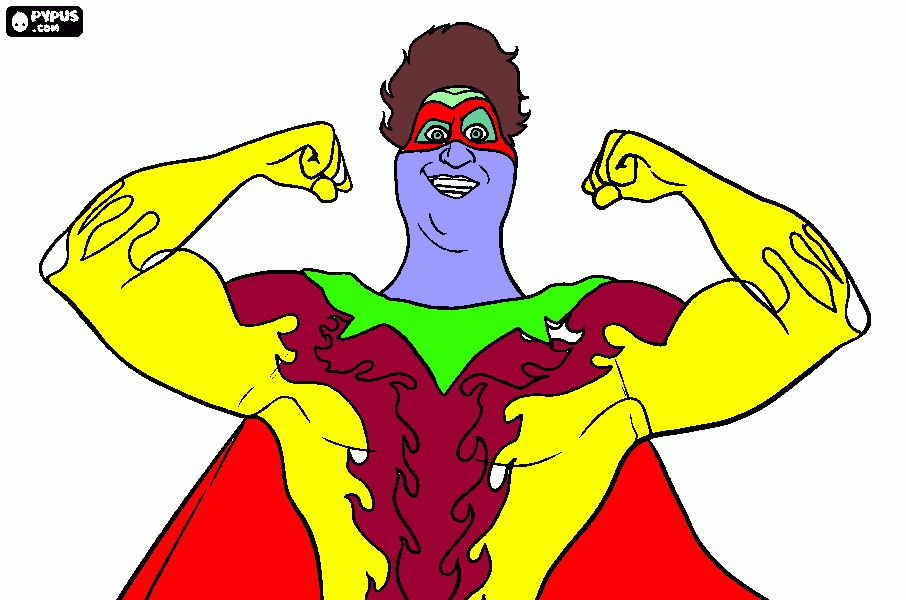Ļaunais supermans Titāns coloring page
