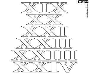 From 19 to 24 according to Romans coloring page