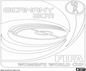 2011 FIFA Women's World Cup logo coloring page