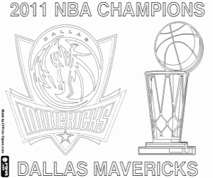 2011 NBA Champions Dallas Mavericks coloring page