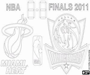 The 2011 NBA Finals coloring page